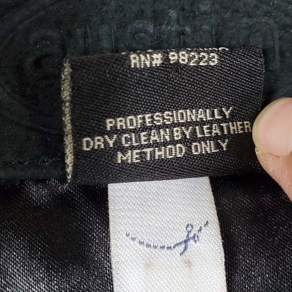 VTG Austin Clothing Womens Small Biker Jacket Black Leather Zip Moto Retro - Picture 5 of 11